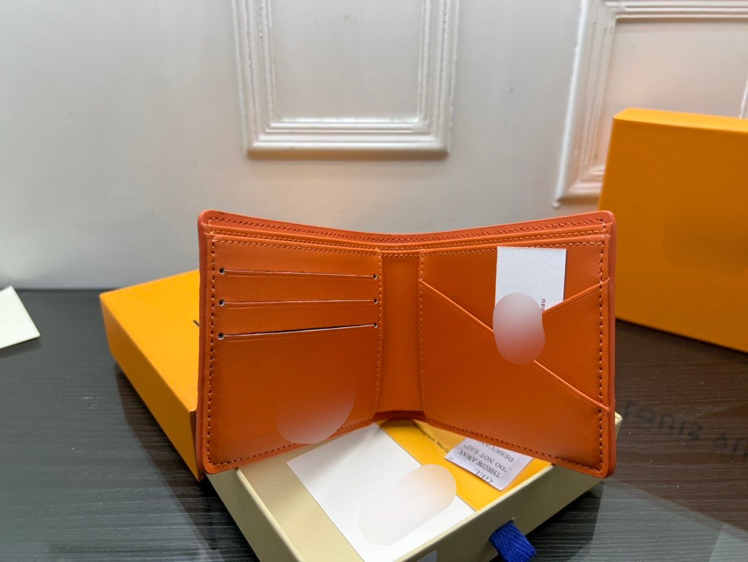 Orange Medium Bi-Fold Wallet - PREORDER