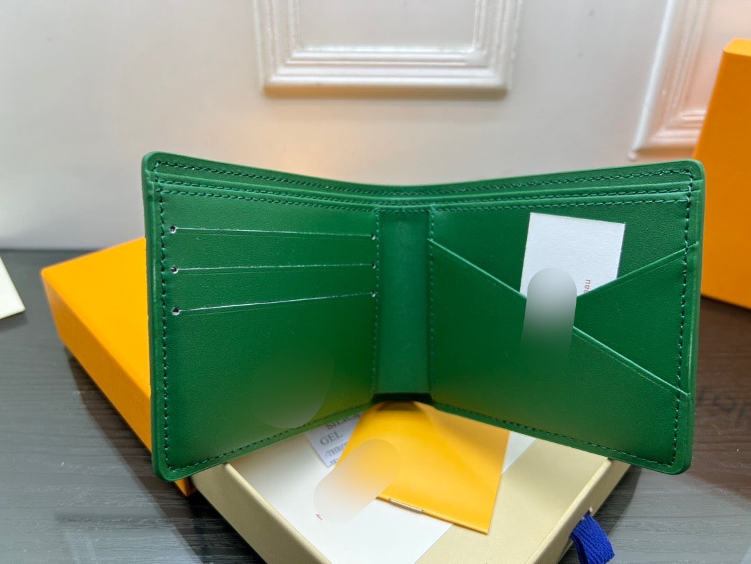 Green Medium Bi-Fold Wallet - PREORDER