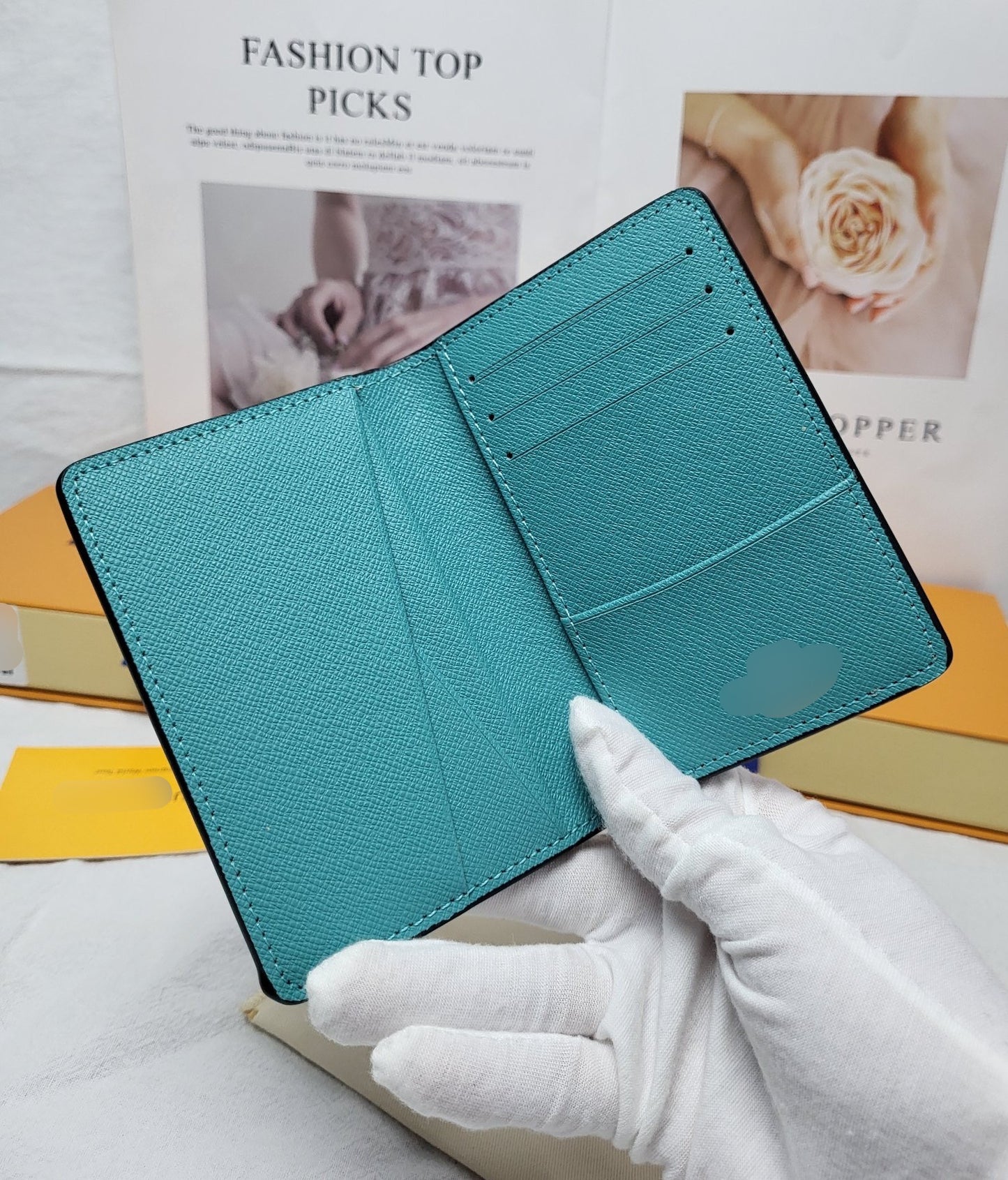 Teal Spray Paint Small Bi-Fold Wallet - PREORDER