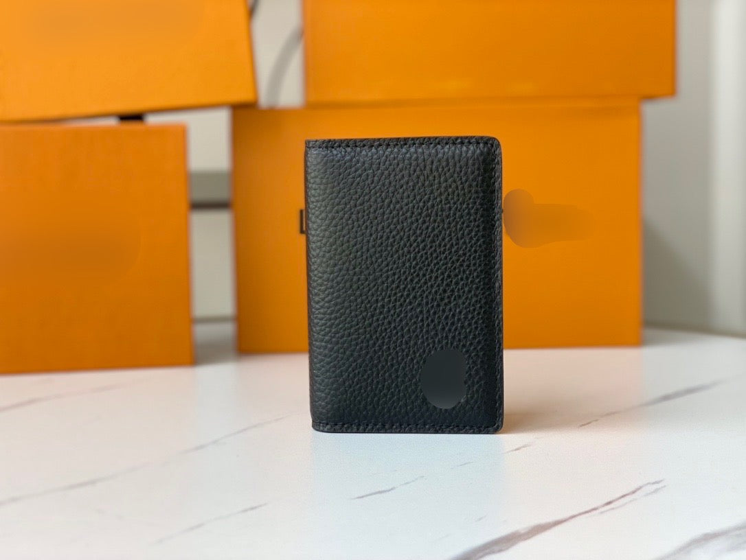 Small Logo Black Small Bi-Fold Wallet - PREORDER