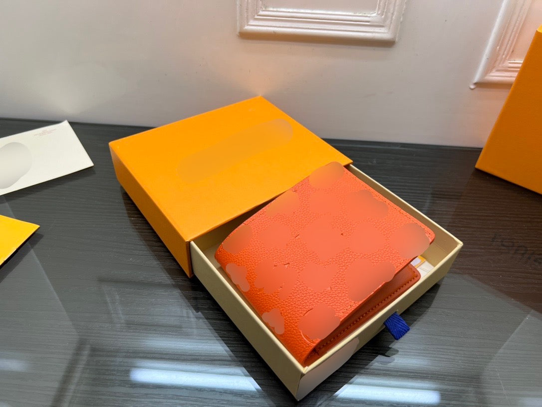 Orange Medium Bi-Fold Wallet - PREORDER