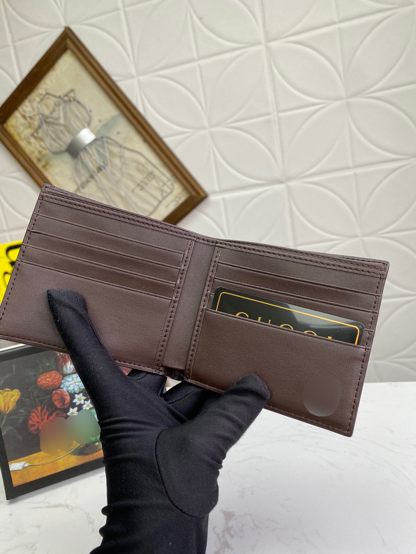 Brown Bee Logo Medium Bi-Fold Wallet - PREORDER