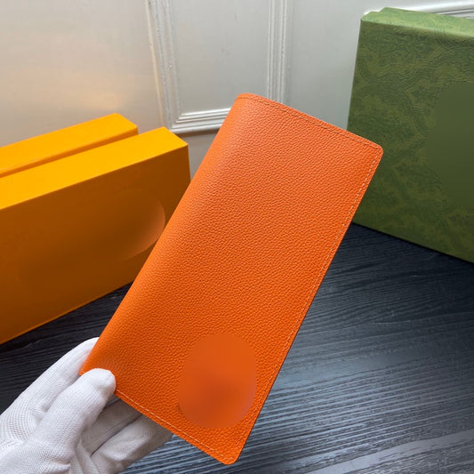 Orange Small Logo Large Bi-Fold Wallet - PREORDER