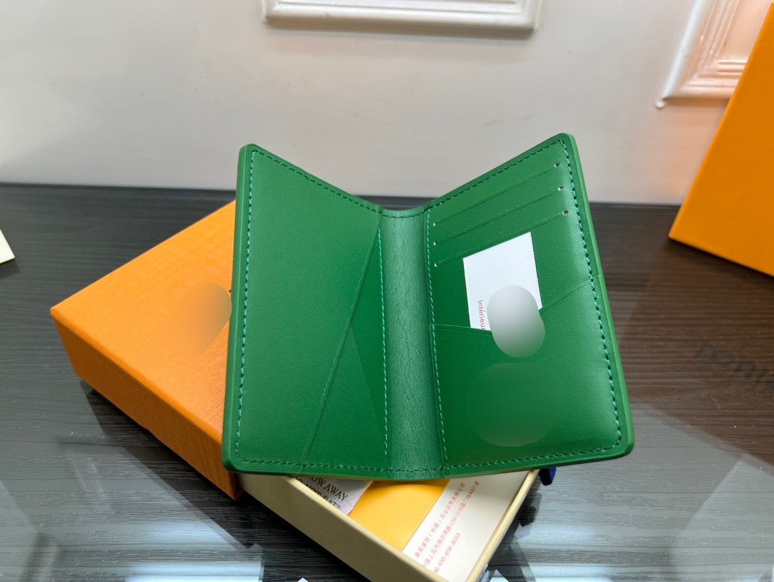 Green Small Bi-Fold Wallet - PREORDER