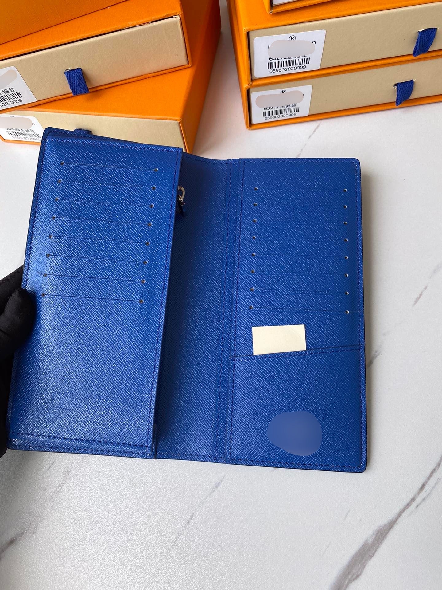 Blue Vroom Monogram Large Bi-Fold Wallet - PREORDER