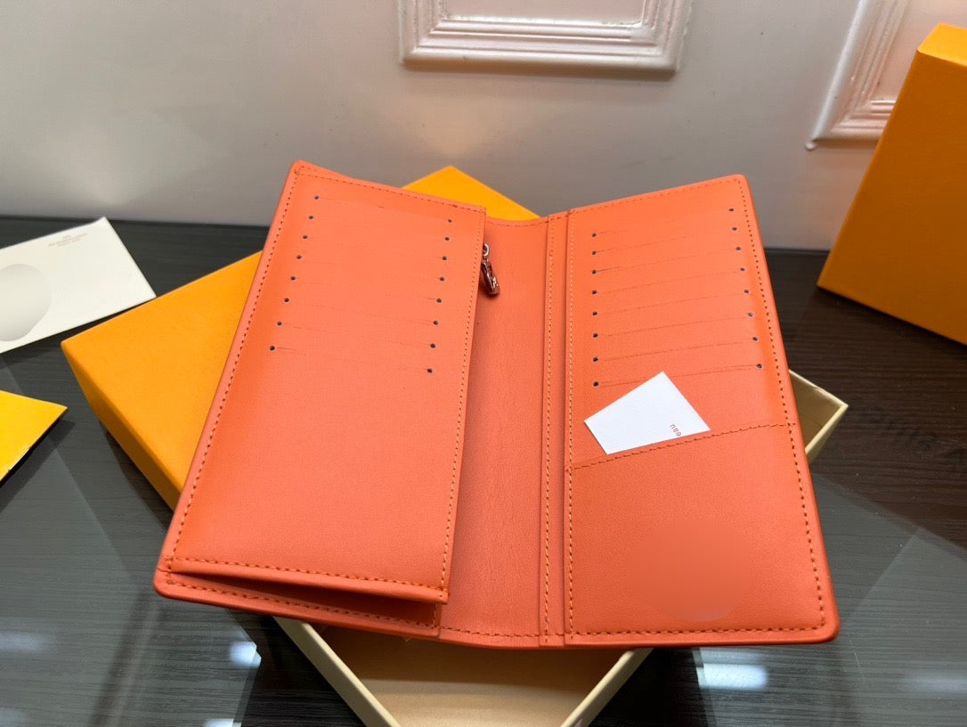 Orange Large Bi-Fold Wallet - PREORDER