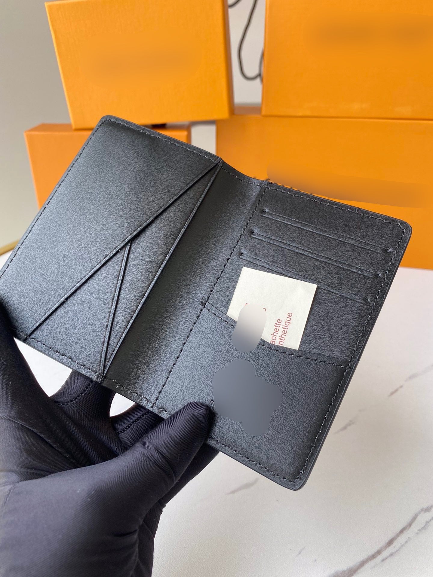 Small Logo Black Small Bi-Fold Wallet - PREORDER